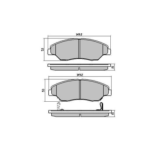 RDA GP Max Brake Pad Set Front RDB1971