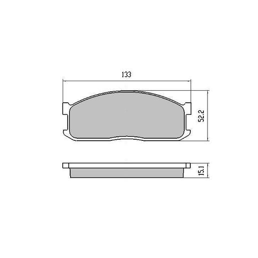 RDA GP Max Brake Pad Set Front RDB388