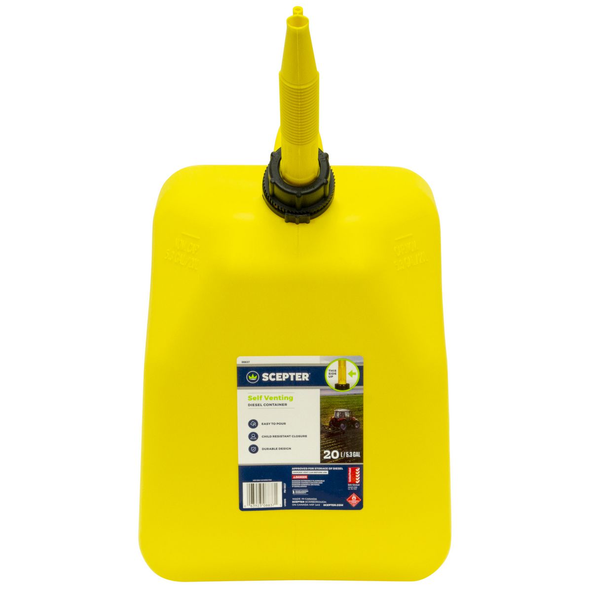 Scepter Diesel Fuel Can 20L Yellow