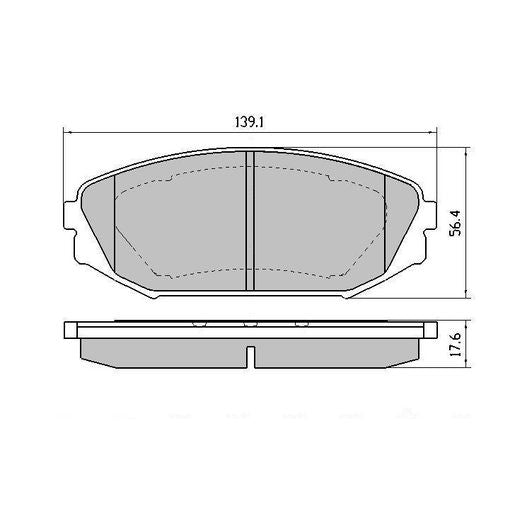 RDA GP Max Brake Pad Set Front RDB1410