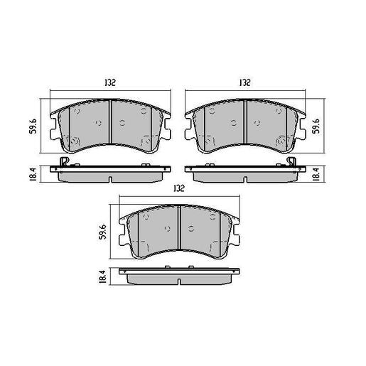 RDA GP Max Brake Pad Set Front RDB1484