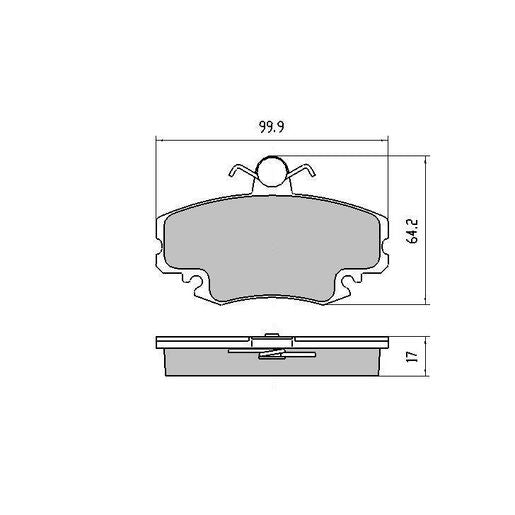 RDA GP Max Brake Pad Set Front RDB1958
