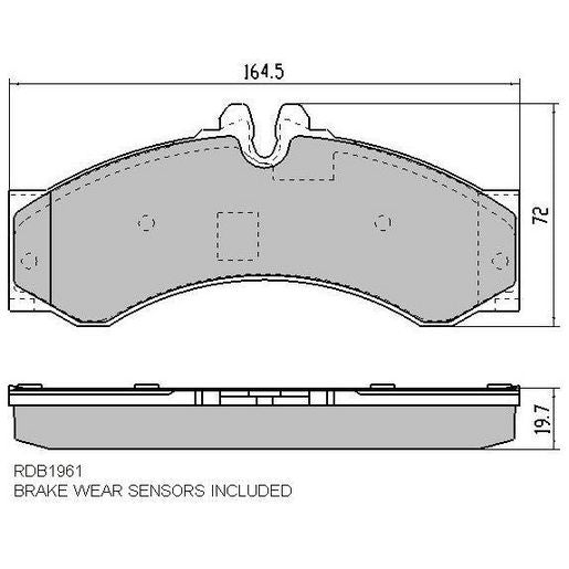 RDA GP Max Brake Pad Set Front/Rear RDB1961