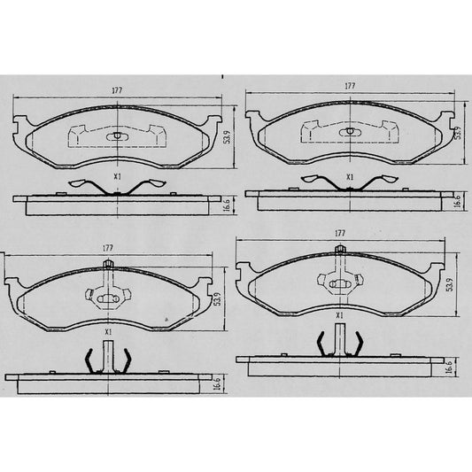RDA GP Max Brake Pad Set Front RDB1983