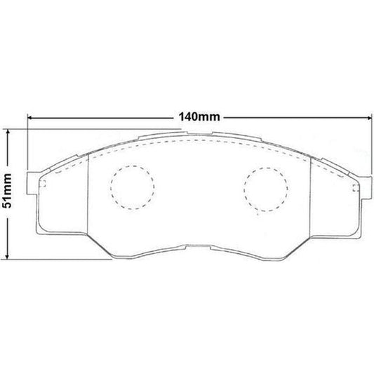 RDA Phantom Ceramic Brake Pad Set Front RDC1985