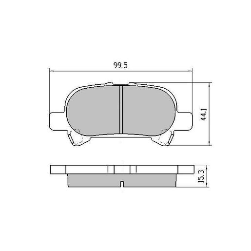 RDA GP Max Brake Pad Set Rear RDB1433
