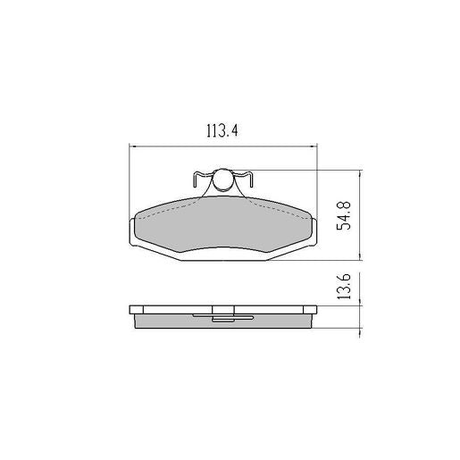 RDA GP Max Brake Pad Set Front RDB1088
