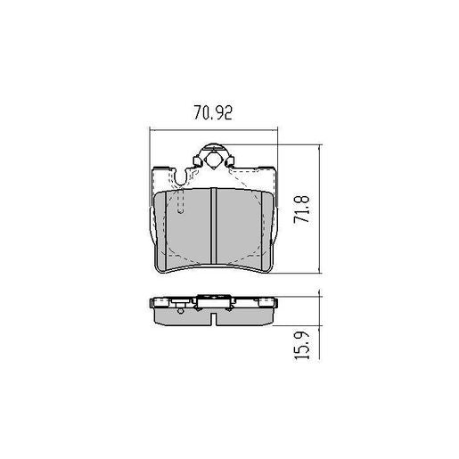 RDA GP Max Brake Pad Set Rear RDB1458