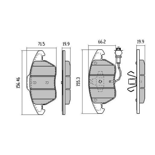 RDA GP Max Brake Pad Set Front RDB1928