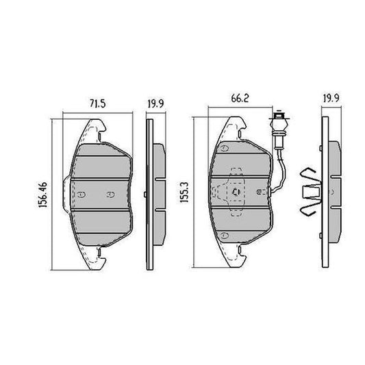 RDA Phantom Ceramic Brake Pad Set Front RDC1928
