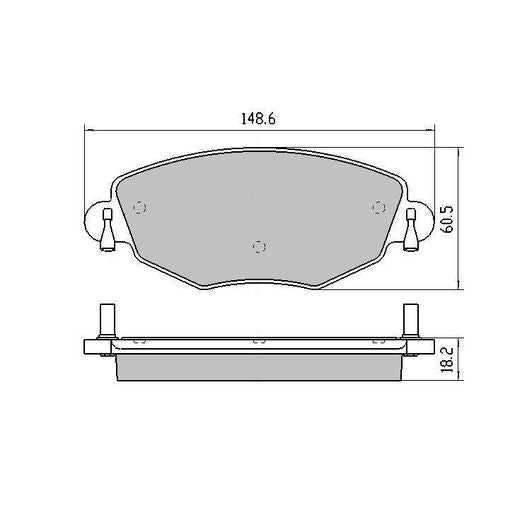 RDA GP Max Brake Pad Set Front RDB1944