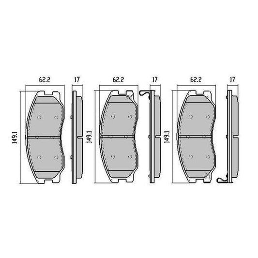 RDA Phantom Ceramic Brake Pad Set Front RDC2000