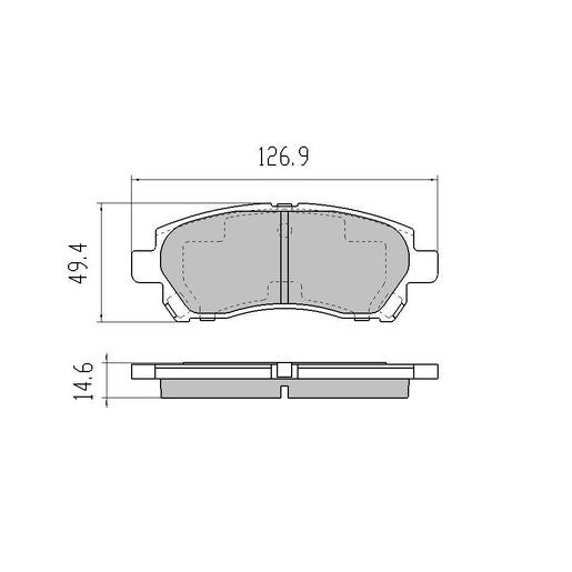RDA GP Max Brake Pad Set Front RDB2030