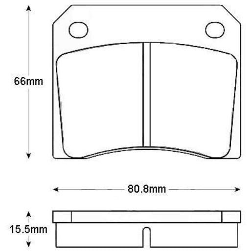 RDA GP Max Brake Pad Set Rear RDB521