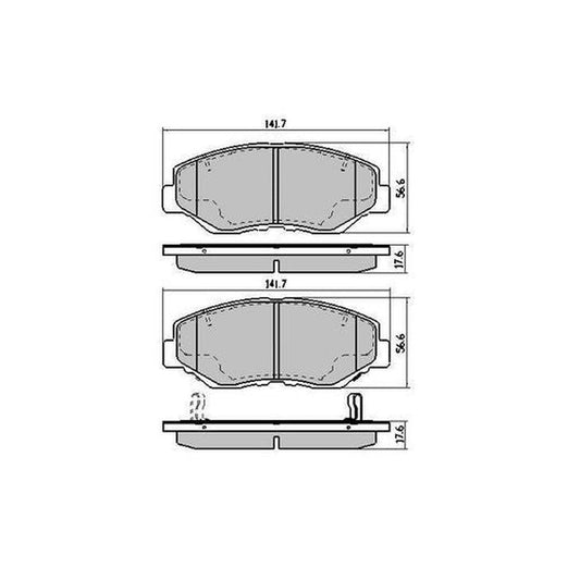 RDA Phantom Ceramic Brake Pad Set Front RDC1481