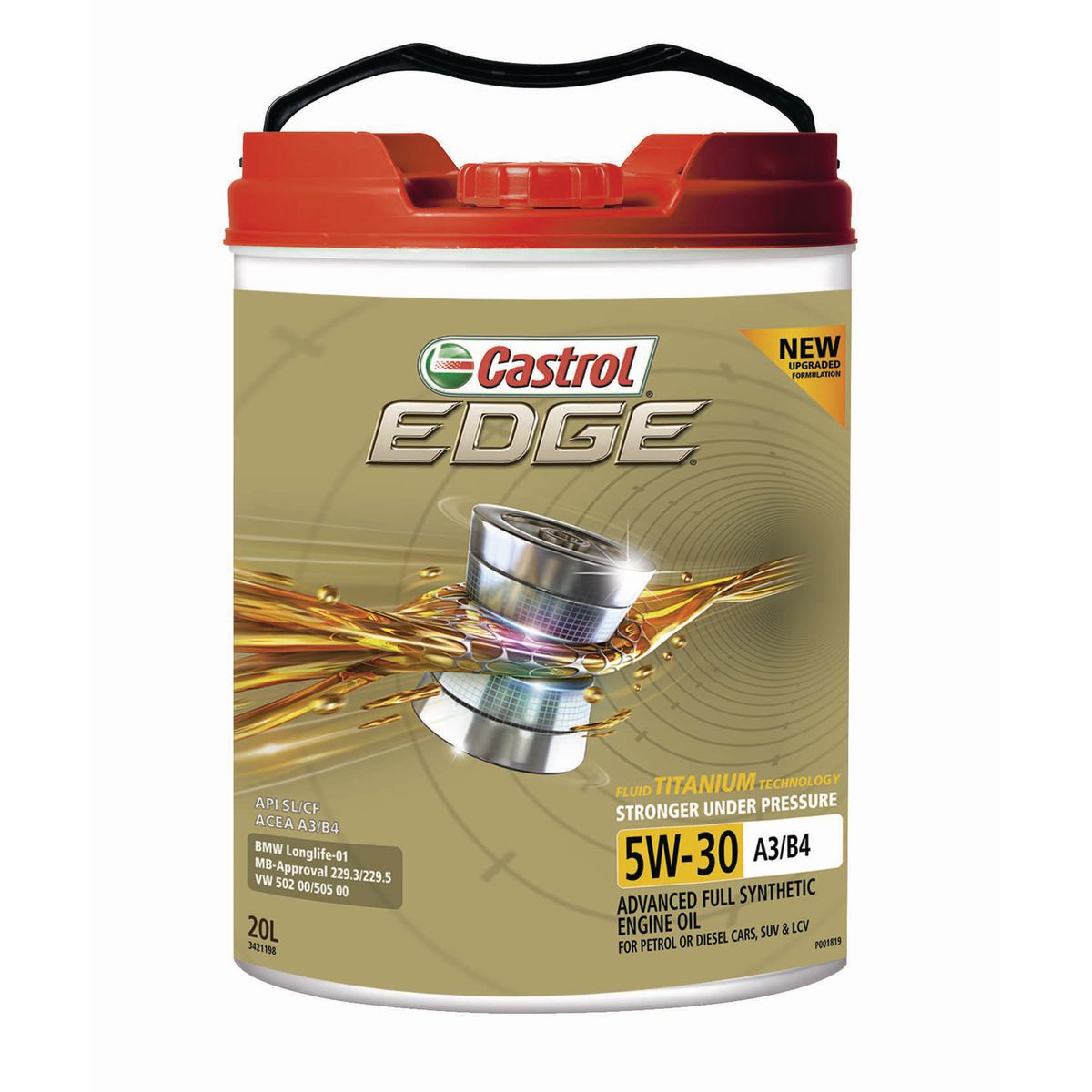 Castrol EDGE 5W30 A3 B4 Engine Oil 20L 3383344