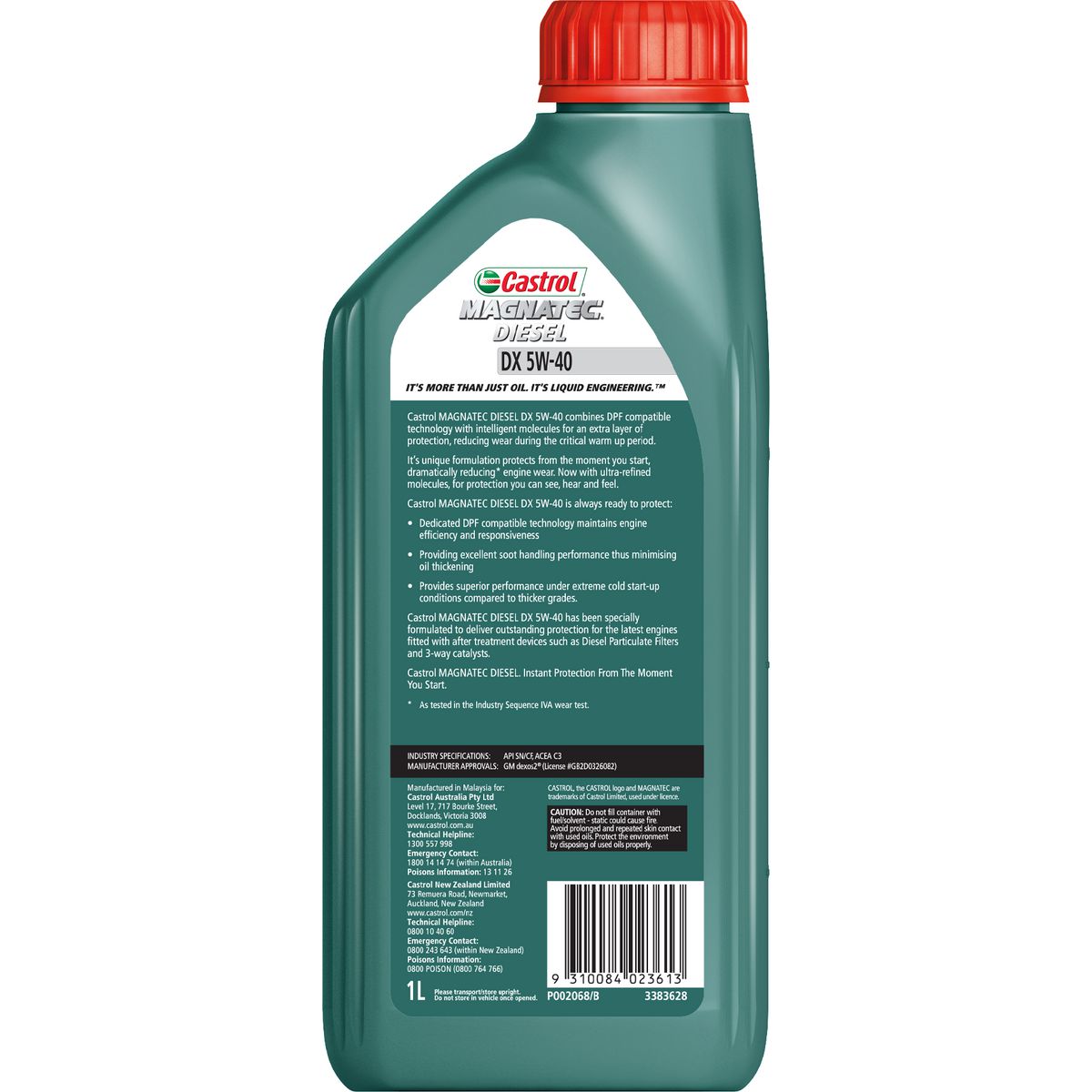 Castrol MAGNATEC 5W-40 Diesel DX Engine Oil 1L 3383628