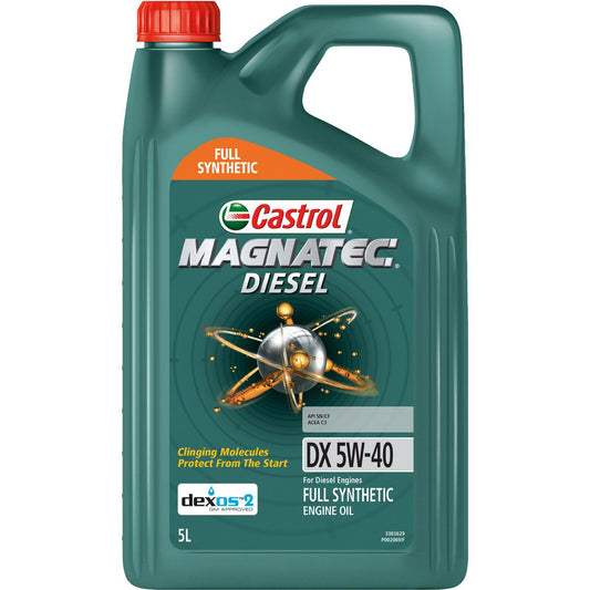 Castrol MAGNATEC 5W-40 Diesel DX Full Synthetic Engine Oil 5L 3383629
