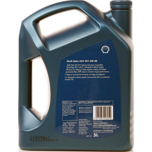 Shell Helix HX7 Engine Oil ECT 5W30 5L