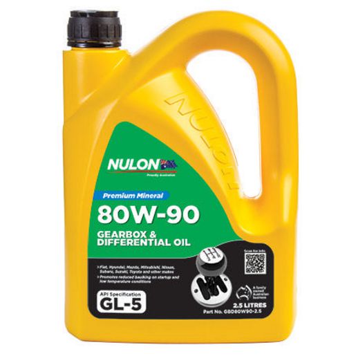Nulon 80W90 Gearbox and Diff Oil Mineral 2.5L