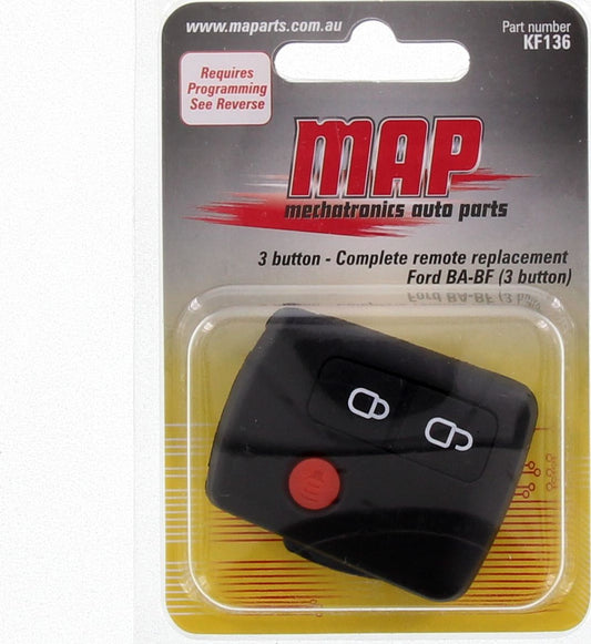 MAP Car Remote Complete (3 Button) fits Ford Falcon BA-BF KF136