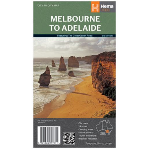 HEMA Melbourne to Adelaide Map
