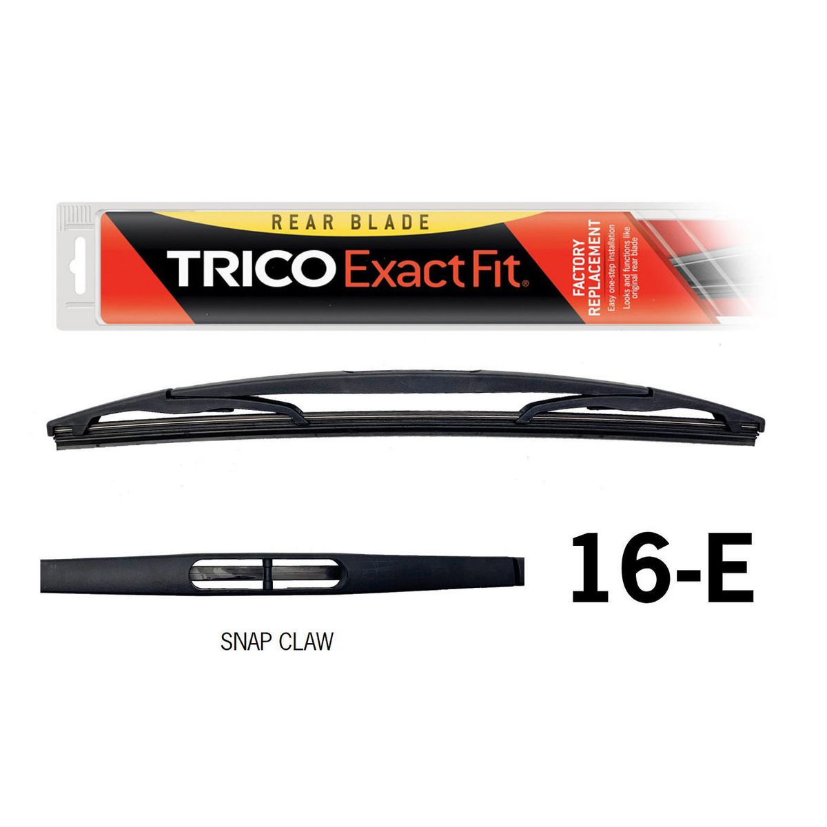 Trico Exact Fit Rear Wiper Blade 400mm 16-E