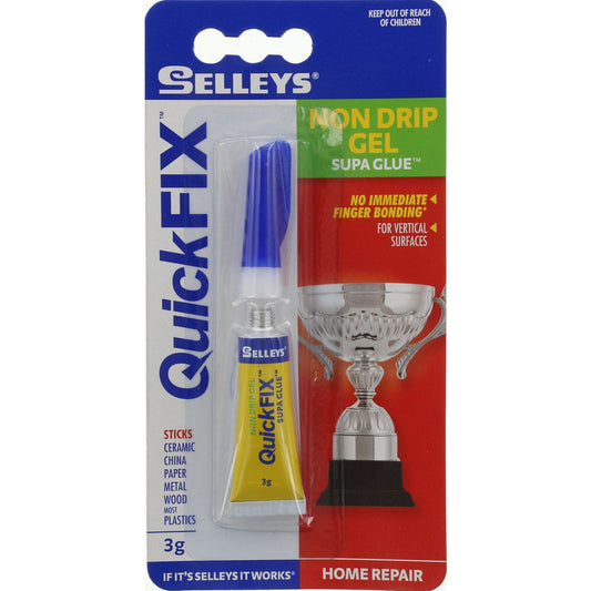 Selleys Quick Fix Non Drip Gel Supa Glue 3g 100052