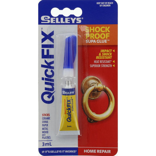 Selleys Quick Fix Shock Proof Supa Glue 3mL 100093
