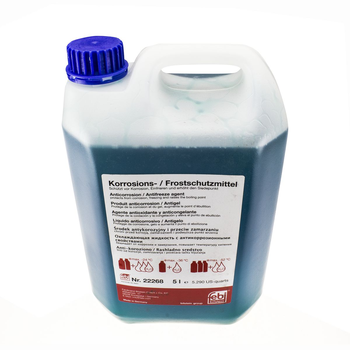 Febi Anti Freeze Blue Radiator Coolant Concentrate 5ltr 749015-5