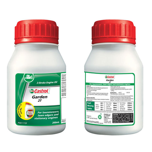 Castrol Lawnmower Oil 2T 2 Stroke 200ml 3379988
