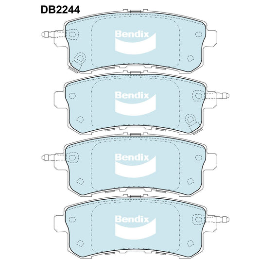 Bendix 4x4 Brake Pad Set Rear DB2244 -4WD