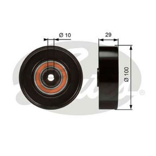 Gates Engine Idler Pulley 36008
