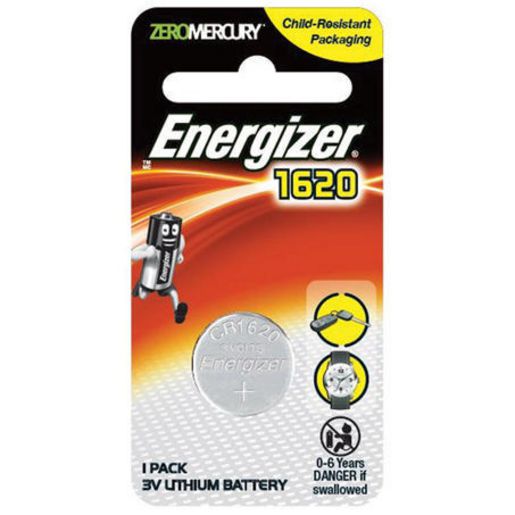 Energizer Coin Battery Lithium 3V 1620 1 Pack ECR1620BS1