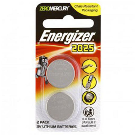 Energizer Coin Batteries Lithium 3V 2 Pack 2025 ECR2025BS2