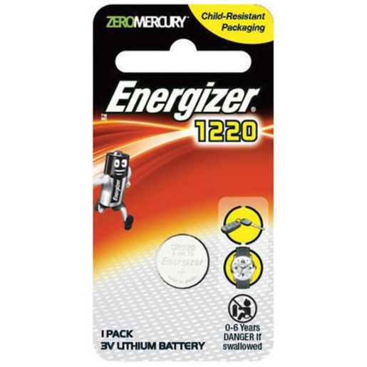 Energizer Coin Battery Lithium 3V 1220 1 Pack ECR1220BS1
