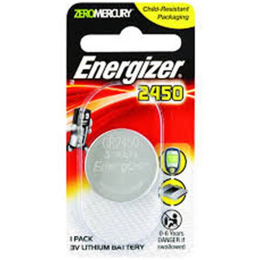 Energizer Coin Battery Lithium 3V 2450 1 Pack ECR2450BS1