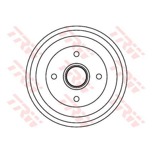 TRW Drum Brake Single 223mm DB4308