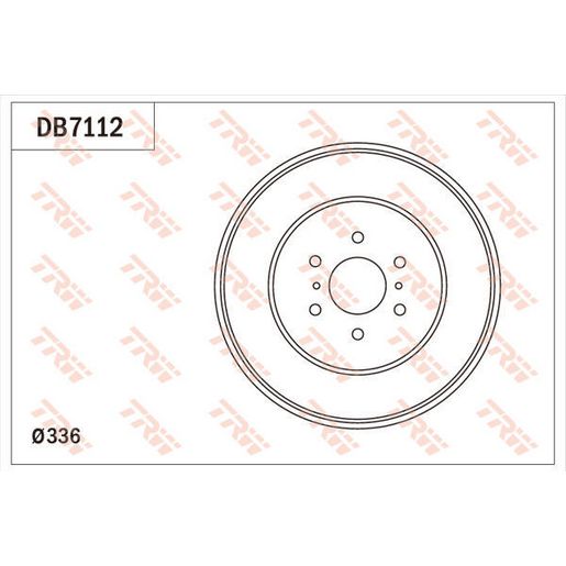TRW Drum Brake Single 295mm DB7112