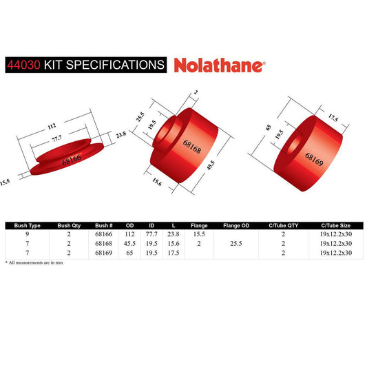 Nolathane Strut Mount Bush Kit 44030
