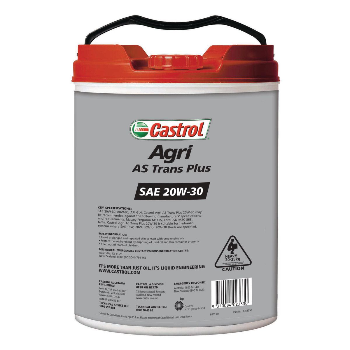 Castrol Agri AS Trans Plus 20W-30 20L 3362250