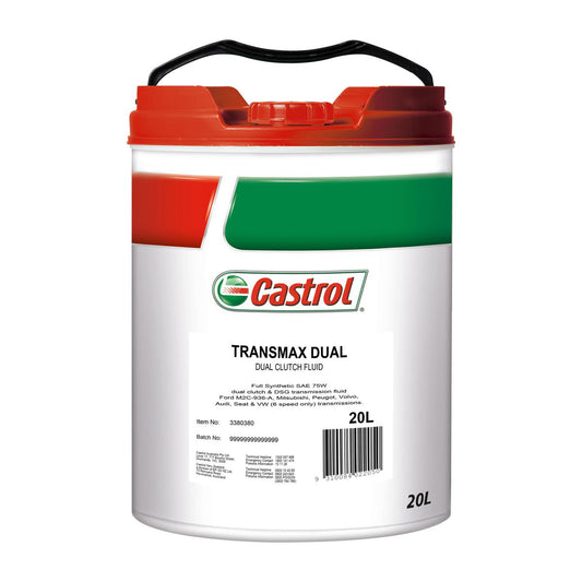 Castrol Transmax Transmission Fluid Dual 20L 3380380