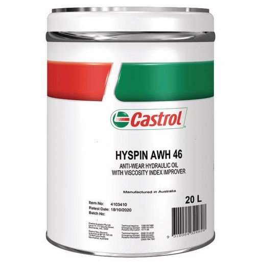 Castrol Hyspin Hydraulic Oil ISO 46 AWH 20L 4103410