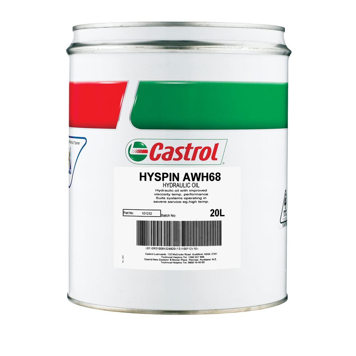 Castrol Hyspin Hydraulic Oil ISO 68 AWH 20L 4103563