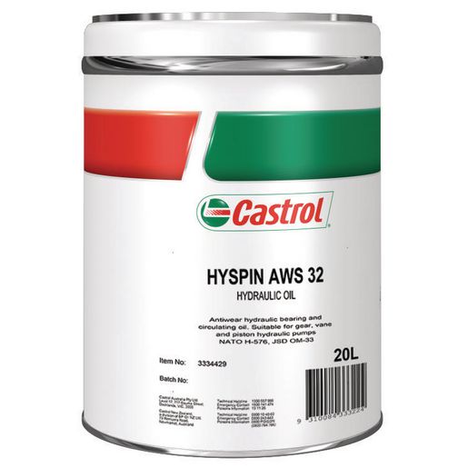Castrol Hyspin Hydraulic Fluid ISO 32 AWS 20L 3334429