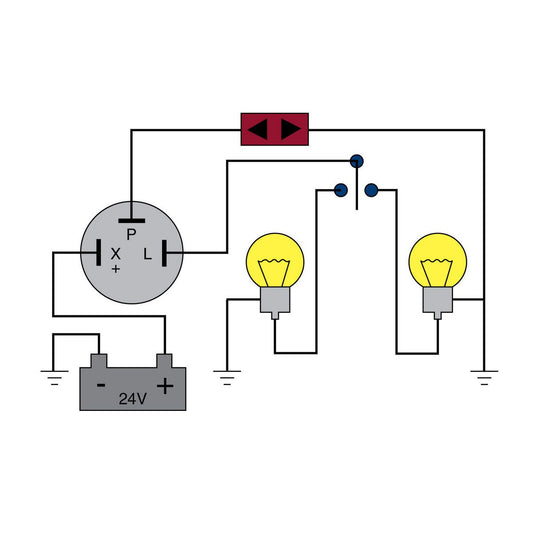Tridon Flasher Relay 24V 3 Pin HD EG23HD