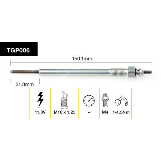 Tridon Glow Plug TGP006