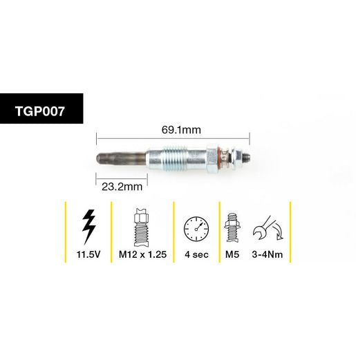 Tridon Glow Plug TGP007