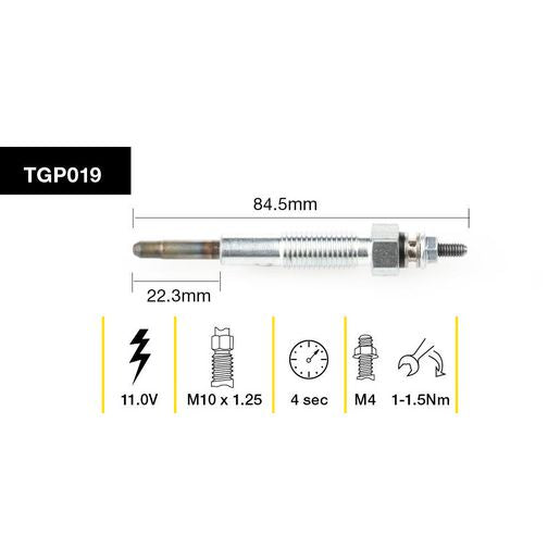 Tridon Glow Plug TGP019