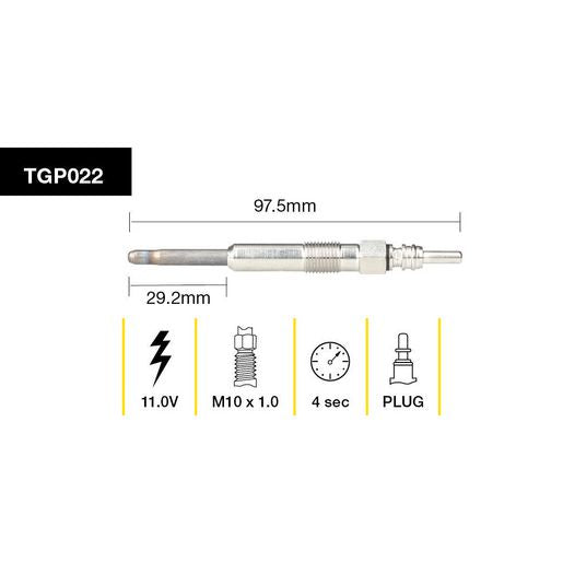 Tridon Glow Plug TGP022